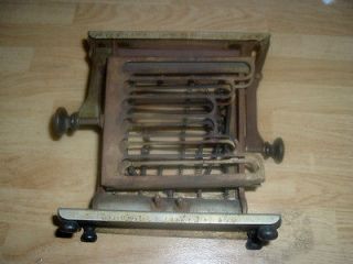 RARE Vintage Antique GOLD SEAL Turnover Toaster With Cord