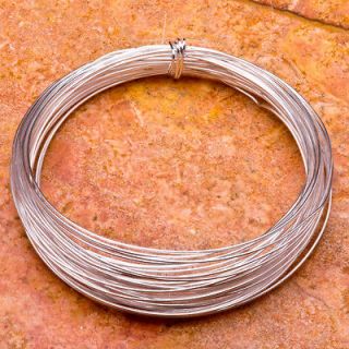 24 GAUGE BEADING WIRES FINDINGS 925 SILVER PLATED OVER SOLID COPPER 