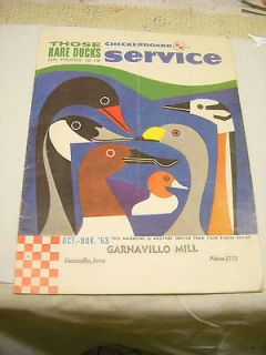 vintage magazine purina checkerboard garnavillo mill iowa rare ducks 
