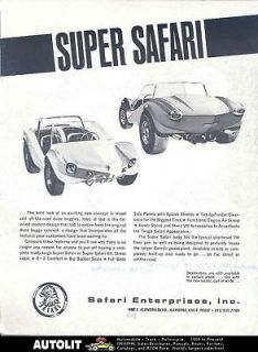 1964 SuperSafari Dune Buggy VW Corvair Kit Car Brochure