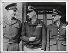 1944 GEN DWIGHT D EISENHOWER WITH CARL SPAATZ AND JAMES DOOLITTLE 