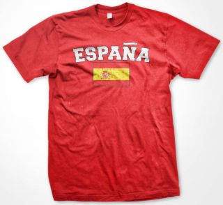 ESPANA Flag International Soccer T shirt Spain Futbol