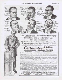 1912 VINTAGE AD   CERTAIN TEED BUILDING MATERIALS 9 21