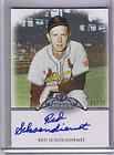 2011 topps marquee RED SCHOENDIENST # 2/75 auto ON CARD AUTO 