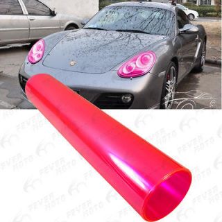 FM Pink New Car Drl Headlight Tail Brake Light Fog Lamp Vinly Film12 