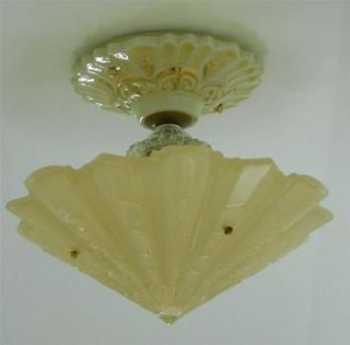 Art Deco Antique Porcelian Porcelier Ceiling light fixture Chandelier 