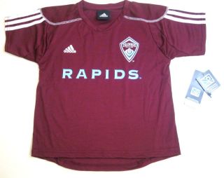 MLS Adidas Colorado Rapids Home Call Up Kids Maroon Soccer Jersey