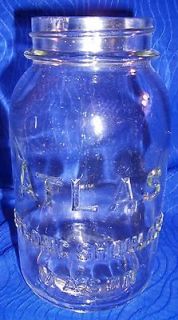 Vintage Atlas Strong Shoulder Mason Glass Jar, W/O Lid