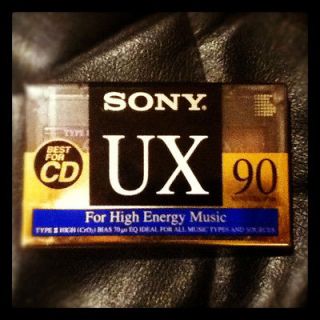   Sony UX 90 High Bias Type II Blank Cassette Tape NEW Sealed 2 tapes