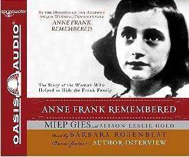   CD Miep Gies Biography History Holocaust ANNE FRANK REMEMBERED