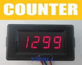 Digit Red LED Counter Panel Meter DC 6 15V Up and Down Totalizer