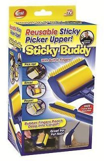 Sticky Buddy As Seen On TV Carpet Clothes Lint Fur Remover Cleaner 