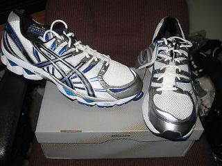 Asics Mens GEL NIMBUS 12 Running Shoes White/Black/Ro​yal Size 15 