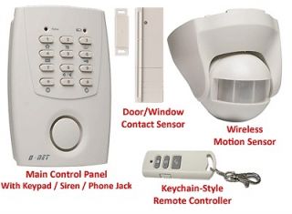   Home Alarm Security System w/ Auto Dialer Siren LCD Pet Motion Sensors