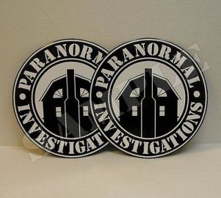 PARANORMAL INVESTIGATIONS   2 MAGNETIC CAR DOOR SIGNS Ghost Hunting