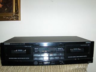 Vintage Onkyo Stereo Double Cassette Tape Deck R1 TA W100