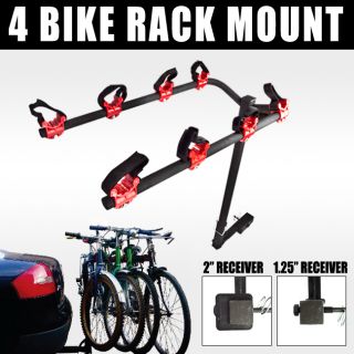 Four Bikes Rack for 4 Bicycle Hitch Mount Carrier Car Truck Auto Folds 