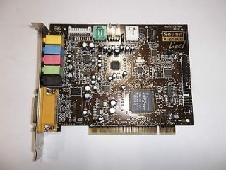 Sound Blaster LIVE 5.1 CT4780 Sound Card Great for Home Recording 