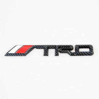 New 3D Car Decor Decal Badge LOGO Emblem For TOYOTA TRD LOGO Black 
