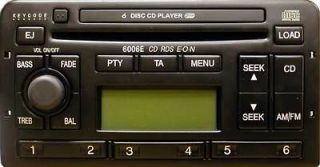 01 02 03 04 FORD FOCUS 6006 AUDIOPH6 DISC IN DASH CD RADIO # 3S41 