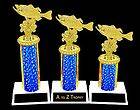 LARGEMOUTH BASS TROPHIES 1st 3rd TROPHY FISHING AWARDS