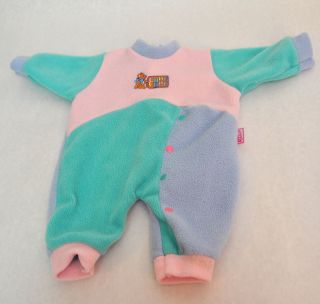 Baby Doll Clothes Blue Pink Mint Green Fleece Sleeper Romper 19 Chou 
