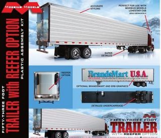 Newly listed Moebius 53 Foot Trailer 125 Scale Model Kit NEW