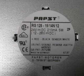 PAPST BLOWER HS TACK, 5W 24VDC RG125 471 722 00