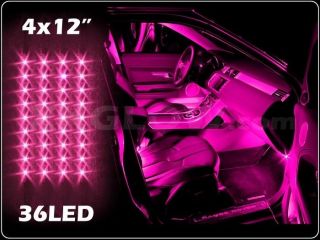 PINK 36 LED Car Interior Seat Dashboard Trunk Underglow Neon Accent 