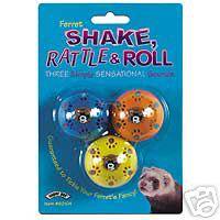 62104 Super Pet Ferret Cat Toy Ball Bell Shake Rattle