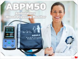   ABPM50 Portable Ambulatory Blood Pressure Monitor 2.4 TFT colour LCD