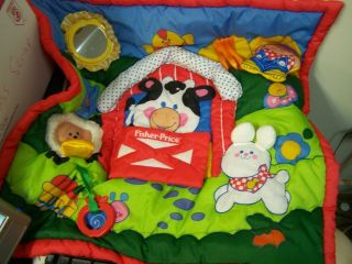 1993 FISHER PRICE 1107 PUFFALUMP LITTLE PEOPLE BABY BLANKET PLAY MAT