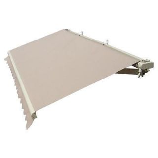   RETRACTABLE AWNING 13FT X 8FT (4M X 2.5M) SOLID BEIGE PATIO AWNING