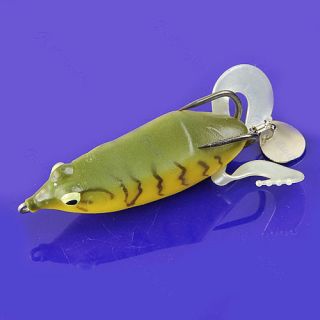 New Soft Bass Frog Topwater Fishing Lure Bait Hooks Tackle 75mm 19g