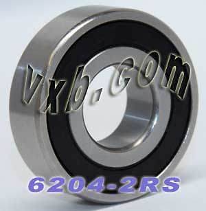 6204RS Sealed 20x47x14 20mm/47mm/14mm Deep Groove Radial Ball Bearings