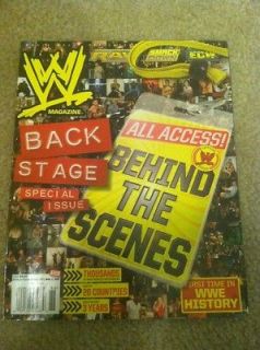 WWE BackStage 2009 Wrestling Magazine Raw Smackdown ECW WWF John Cena 