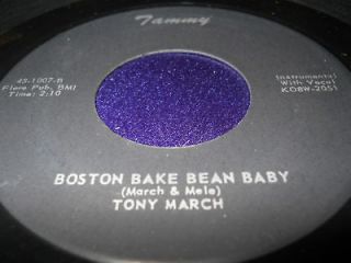   Rockabilly Popcorn 45 Tony March Boston Bake Bean Baby Pasquale Luigi