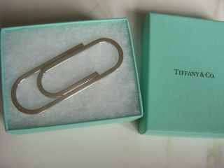 RARE Tiffany & Co. LARGE 3 1/4 Sterling Silver Paperclip Money Clip 