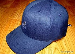 Kangol Navy Blue Wool Flexfit Baseball Cap 8650BC