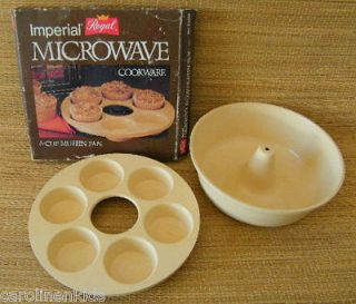   of Regal Microwave Cookware 6 cup Muffin Pan & Bundt Cake Pan Baking