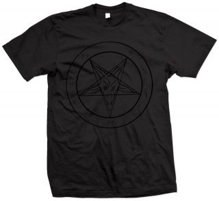 Pentagram Baphomet shirt black metal slayer megadeth
