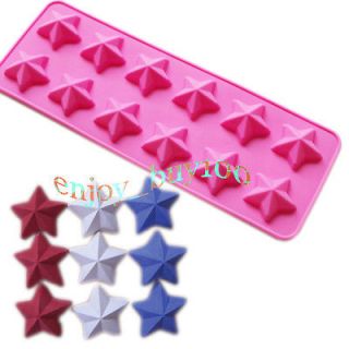 12 Stars Chocolate Baking Jelly TRAY CANDY MOLD Soap Moulds