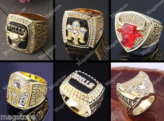   Bulls Michael Jordan Championship Replica Ring 91 92 93 96 97 98