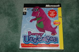 Microsoft Actimates Barney Under the Sea (PC, 2000) New in Box