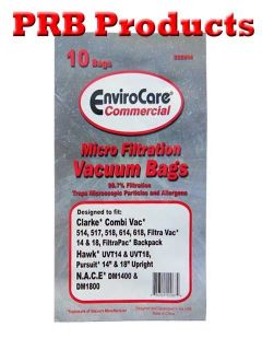 Commercial Vacuum Cleaner bag Clarke/Alto Combi 50721 50747A  2 514 