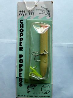   Salt Water Lure New Old Popper Fishing Tackle Bait Lure Blue NEW
