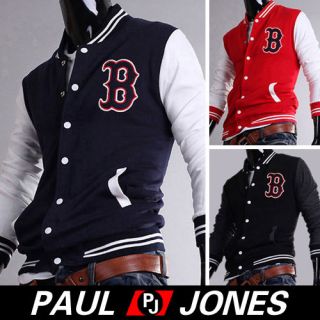 Mens Baseball/Varsi​ty Jackets Coats Sportswear Uniform Outerwear 