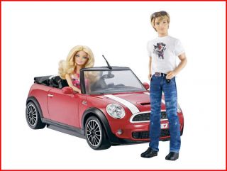 Barbie KEN My Cool MINI COOPER Car   Red CONVERTIBLE Car *NEW*