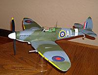 Spitfire Mk.1X Easy Built #LC01 Balsa Wood Model Airplane Kit