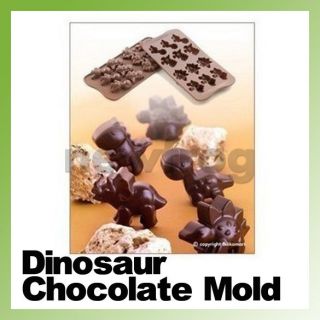   Mixed Dinosaur Shape Silicone Bakeware Chocolate Bake Cake Mold Pan